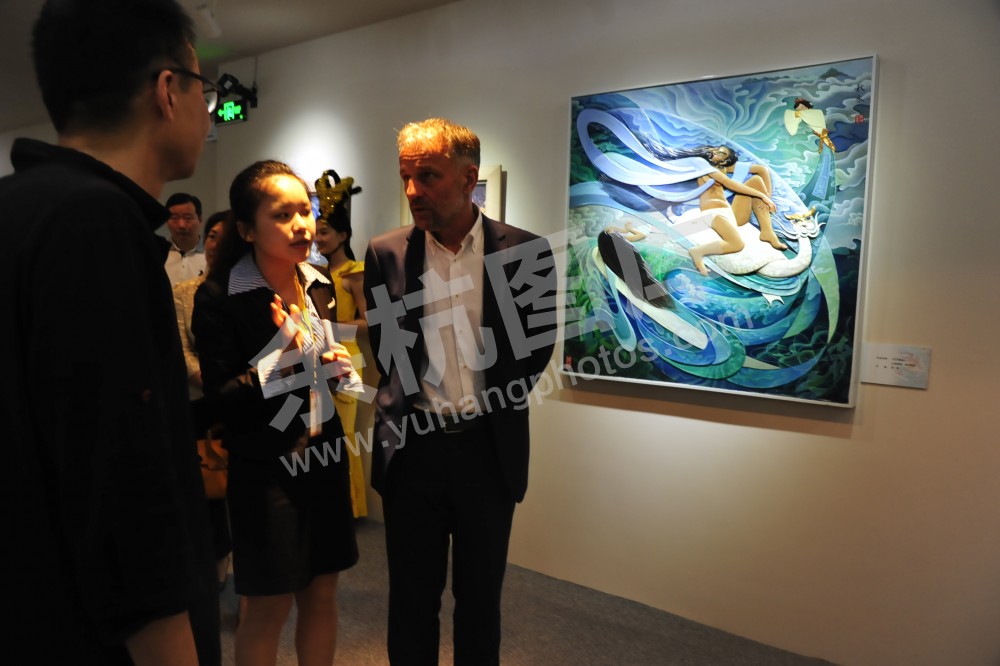 余杭-韦尔特市文化交流暨殿堂壁画艺术馆开馆