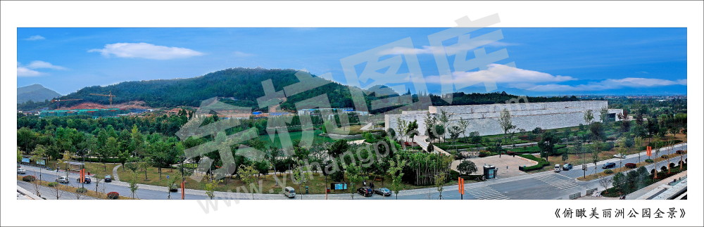 俯瞰美丽洲公园全景