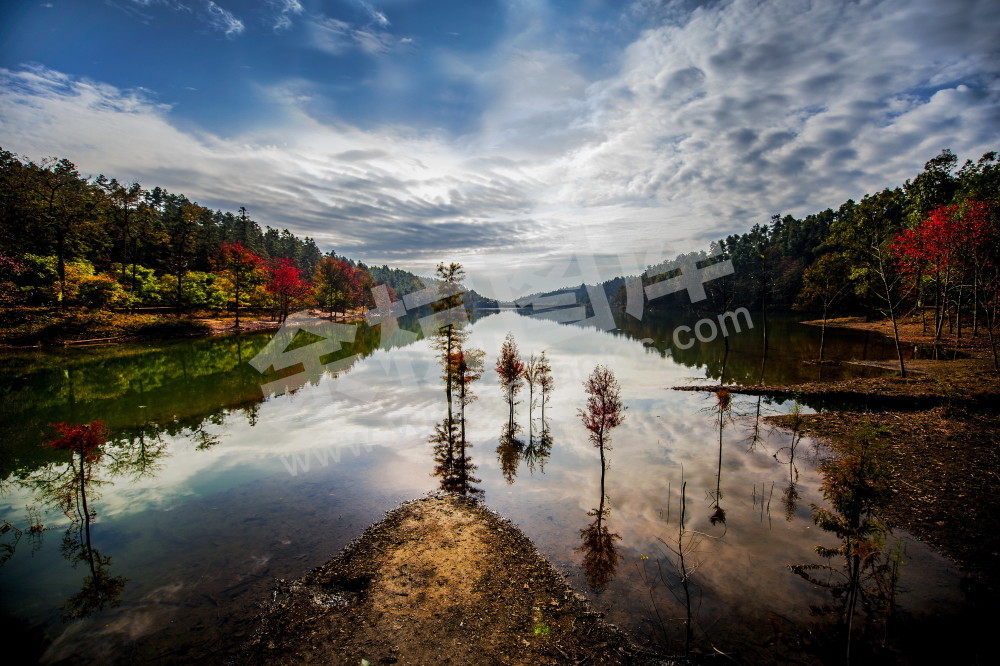 径山甘岭湖风光