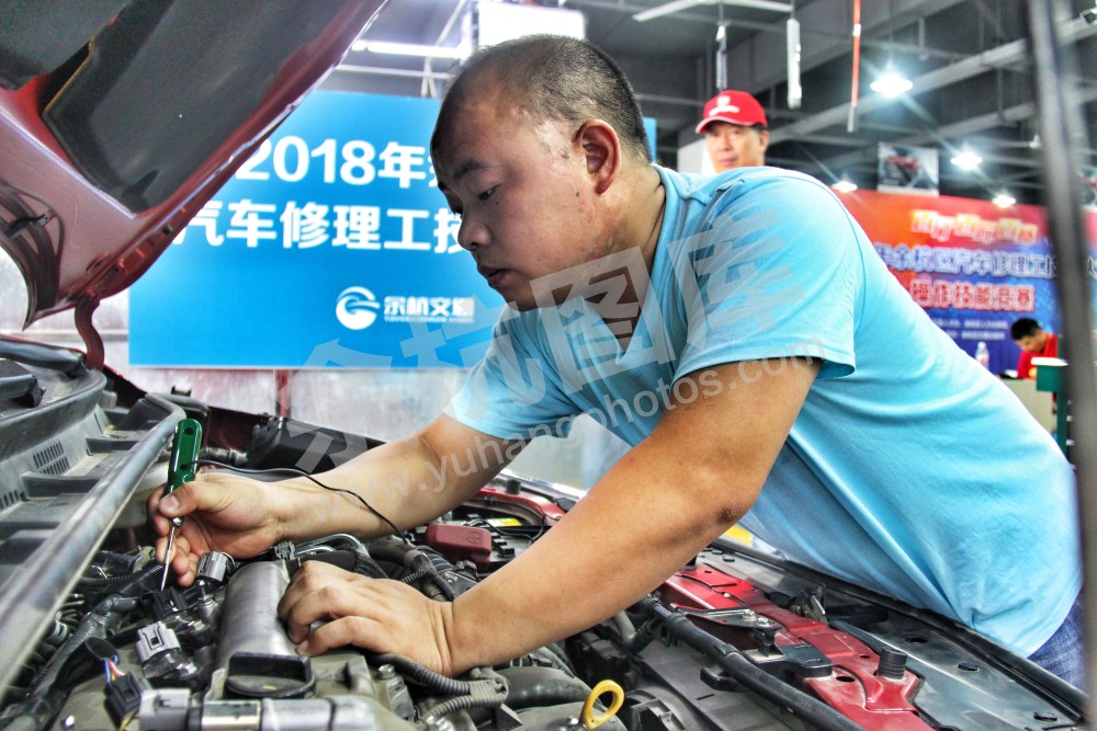 2018余杭区汽车修理工职业技能竞赛参赛选手
