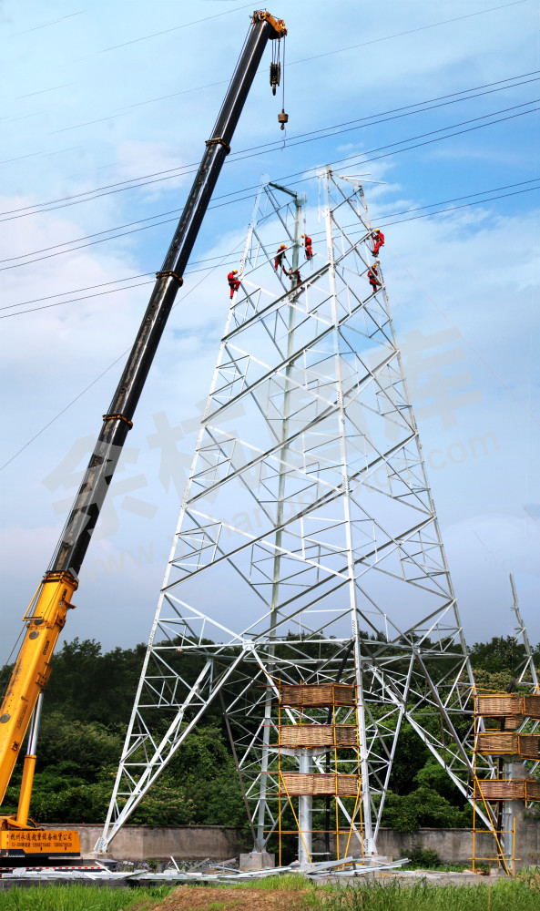 新明半岛 铁塔装配