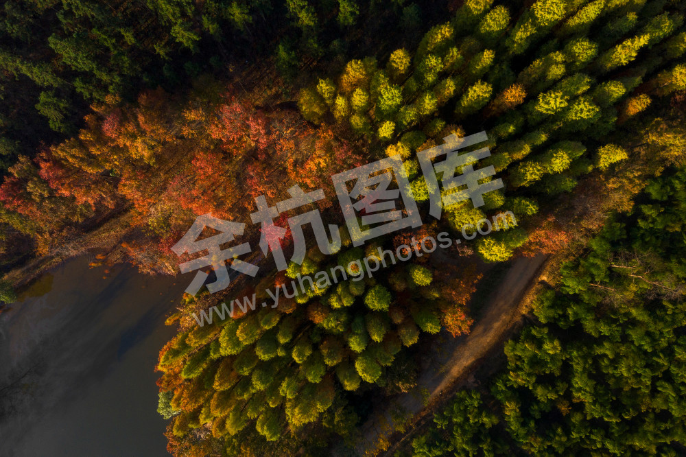 《深秋晨韵&middot;甘岭湖》