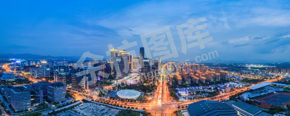 《远眺余杭塘路夜色美景》