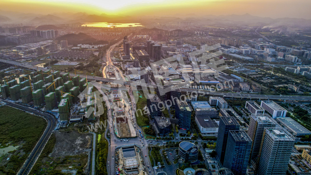杭州未来科技城建设中