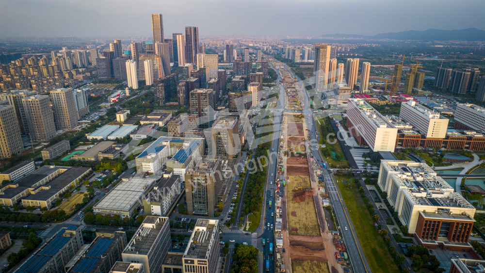 杭州未来科技城建设中