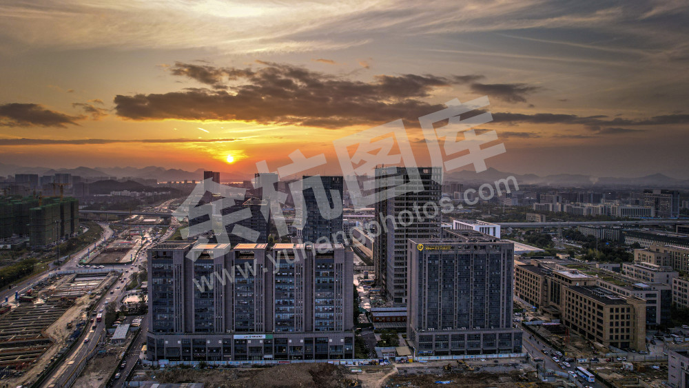 杭州未来科技城建设中