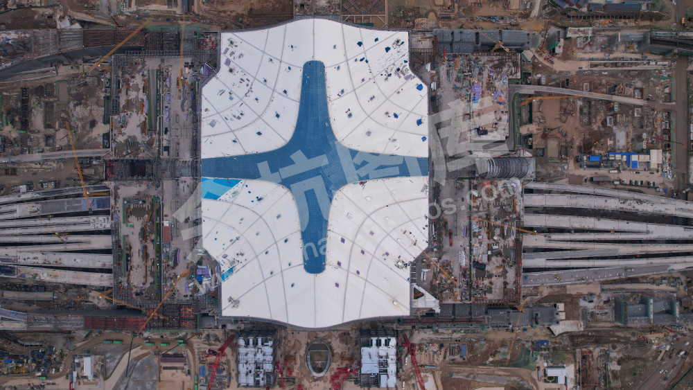 《建设中的杭州火车西站》