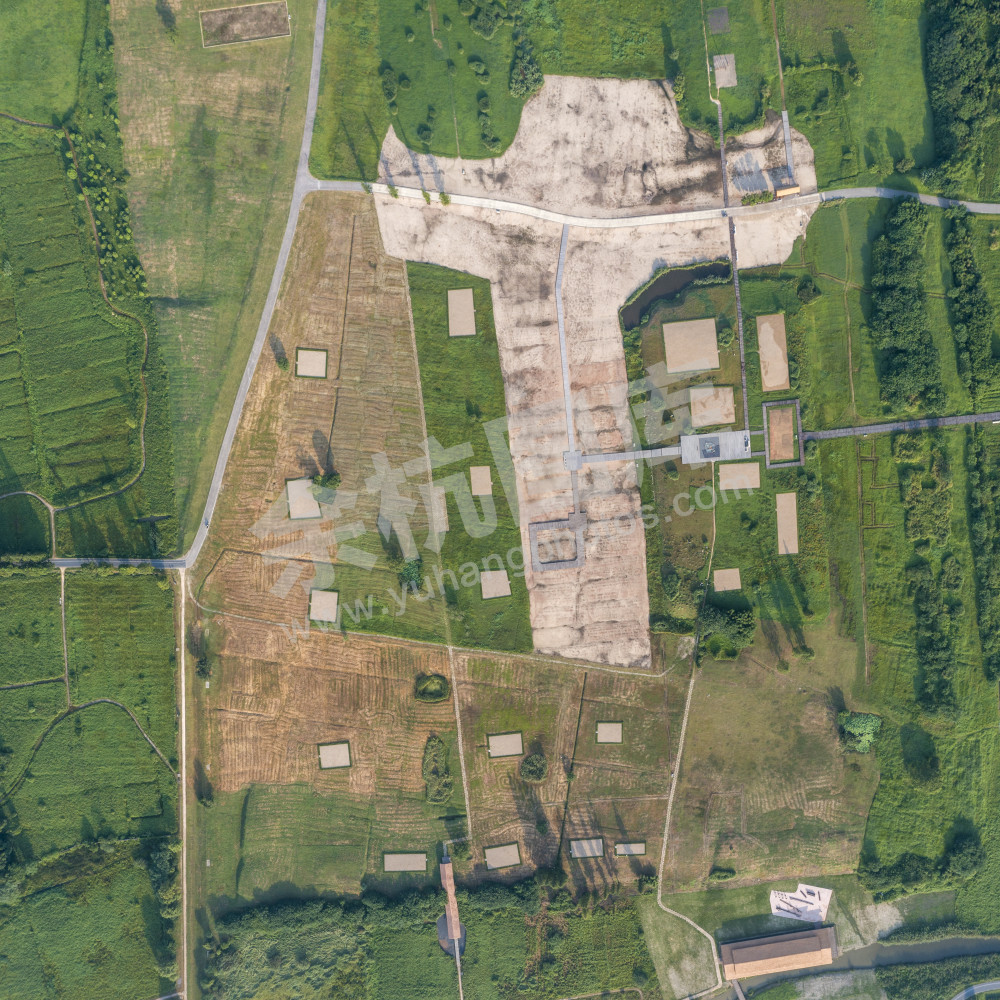 俯瞰良渚古城遗址