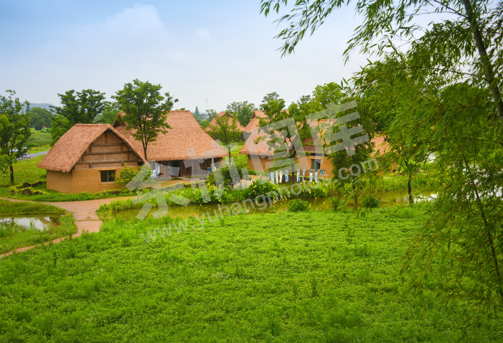 《雨中的良渚古城》