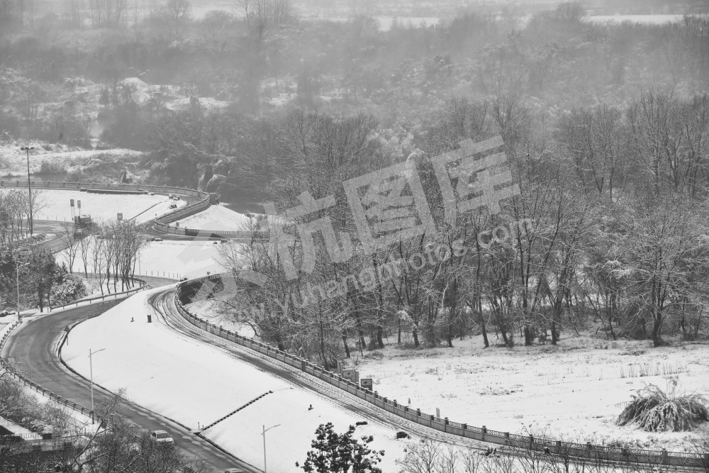 北湖草荡雪纷纷雪纷纷