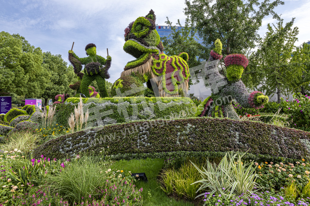 花满杭城  香飘亚运---余杭亚运景观花坛 