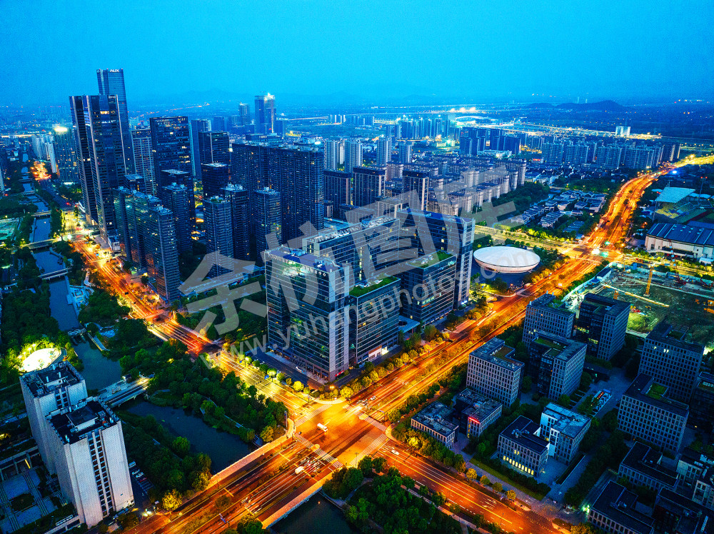 灯光璀璨城市之美