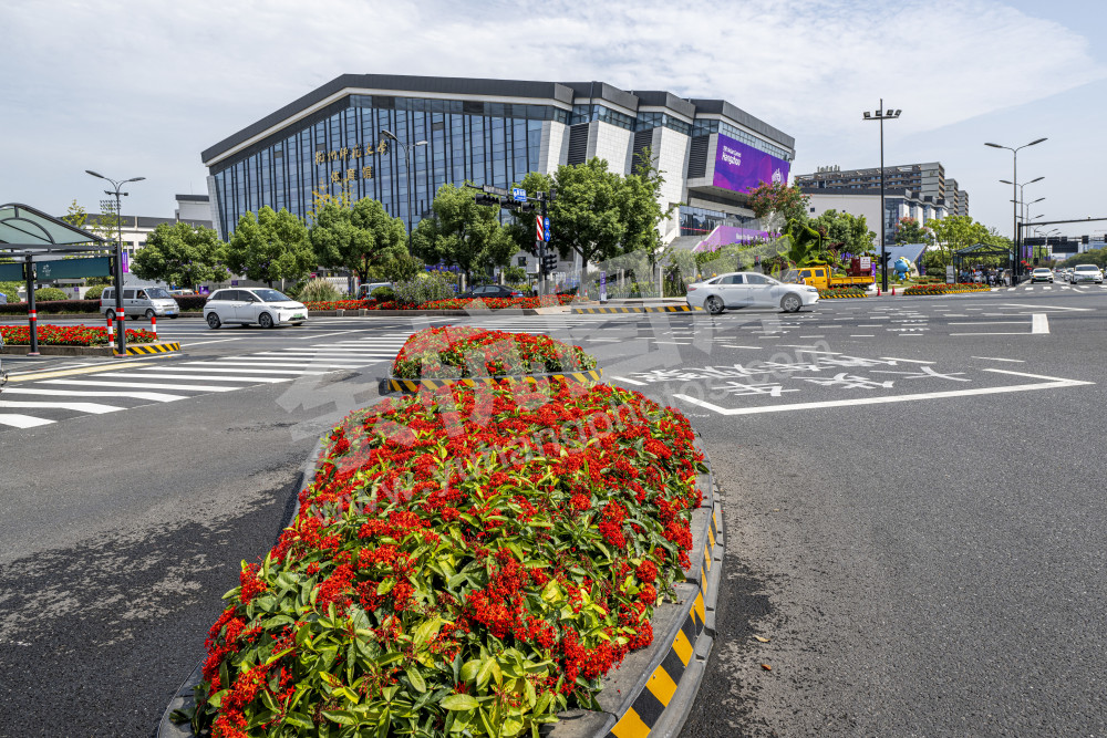 扮靓余杭道路景观