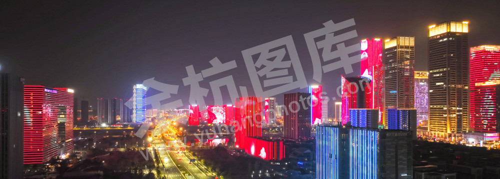 节日之夜-杭州城市新中心