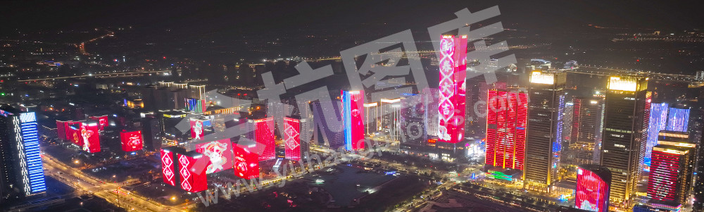 节日之夜-杭州城市新中心