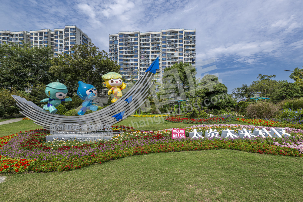 花满杭城  香飘亚运---余杭亚运景观花坛 