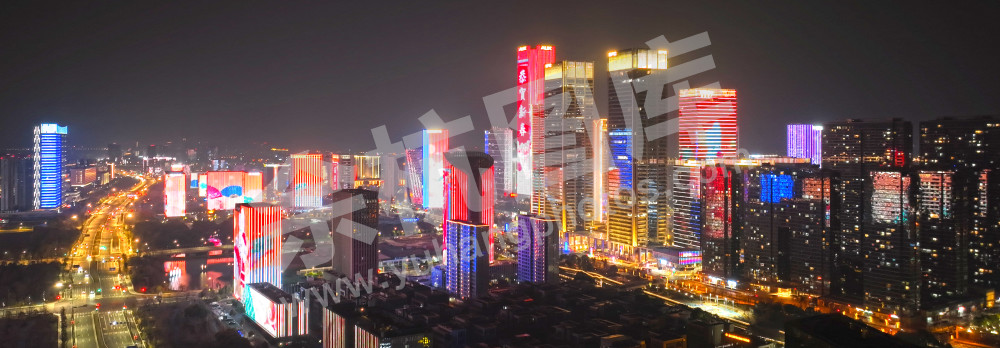 节日之夜-杭州城市新中心