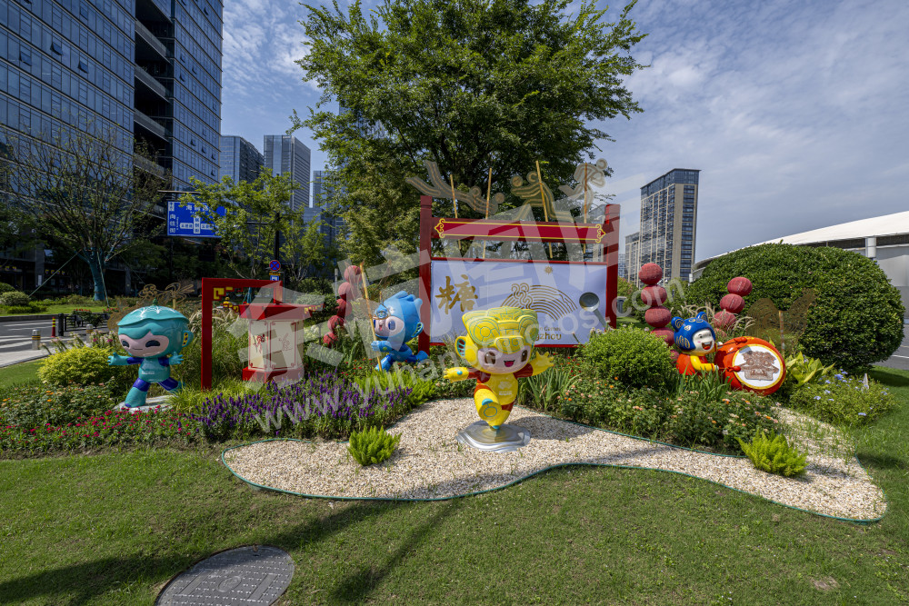 花满杭城  香飘亚运---余杭亚运景观花坛
