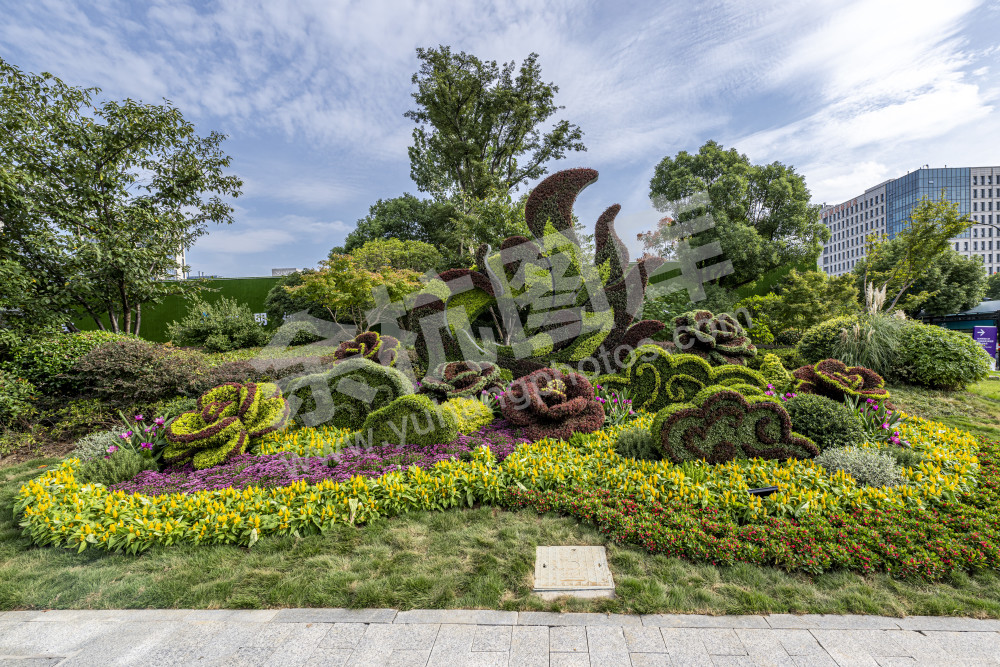 花满杭城  香飘亚运---余杭亚运景观花坛