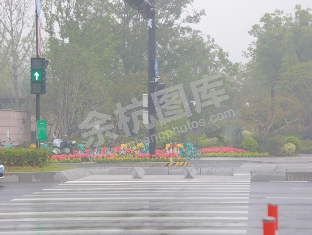 国庆余杭街头