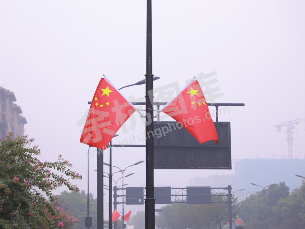 国庆余杭街头