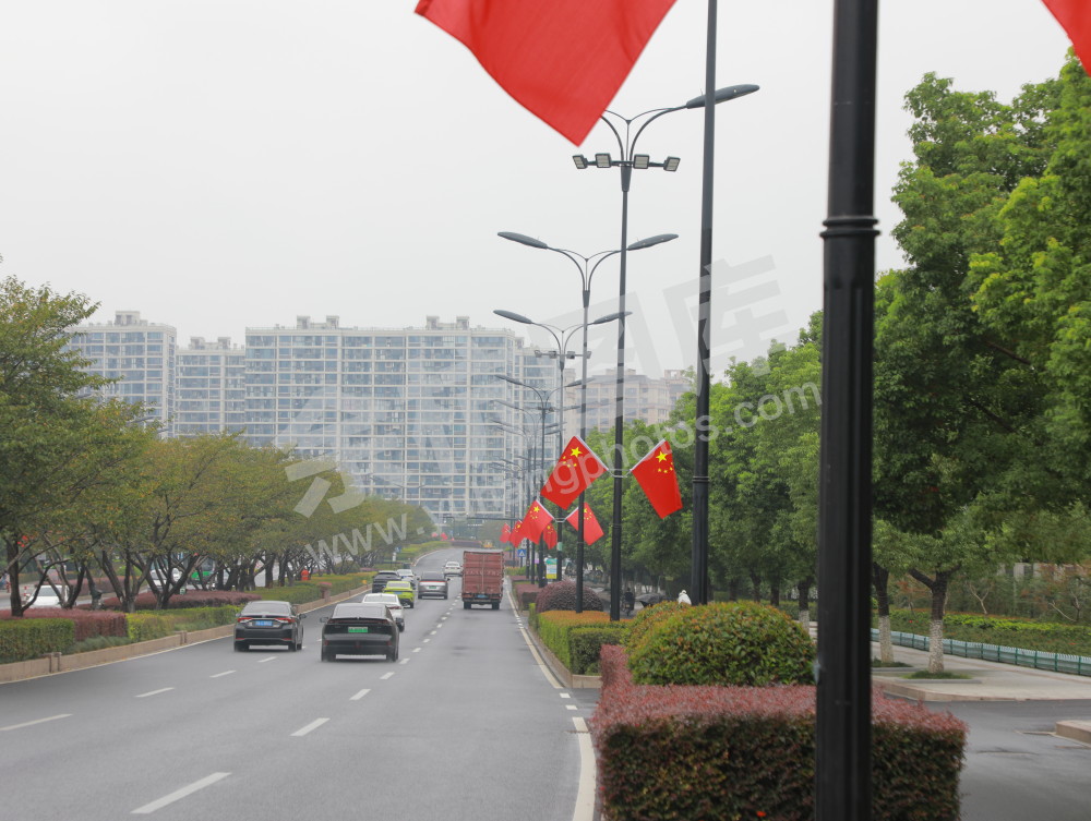 国庆余杭街头