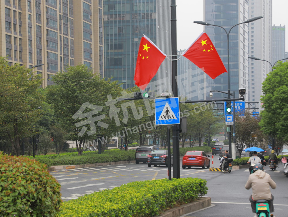 国庆余杭街头