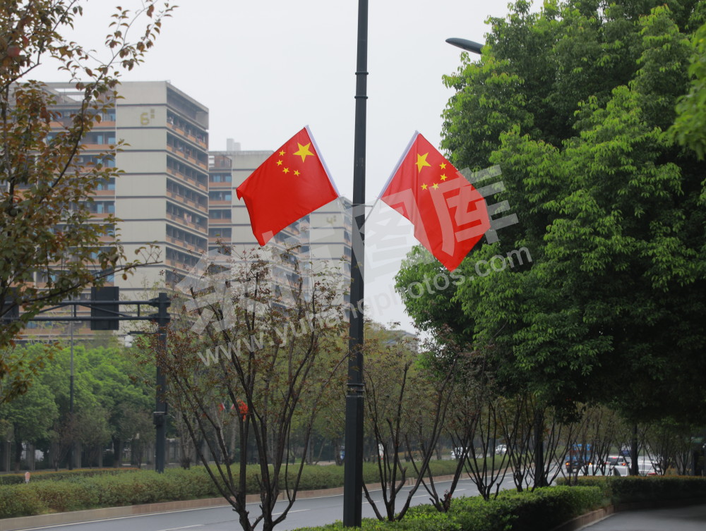 国庆余杭街头