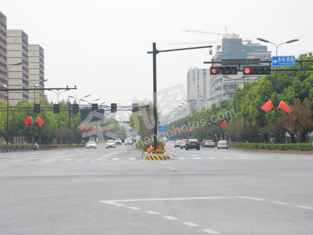 国庆余杭街头