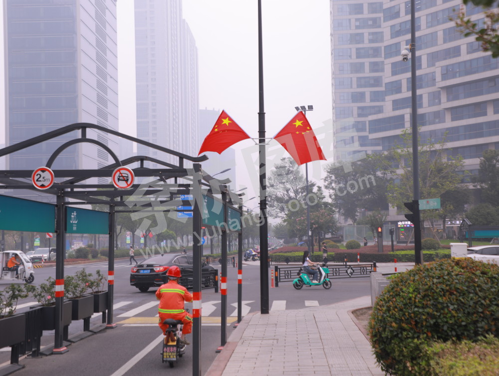国庆余杭街头