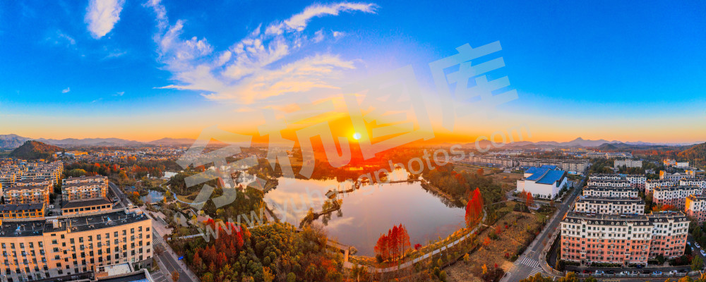 镜潭湖湿地公园秋风貌