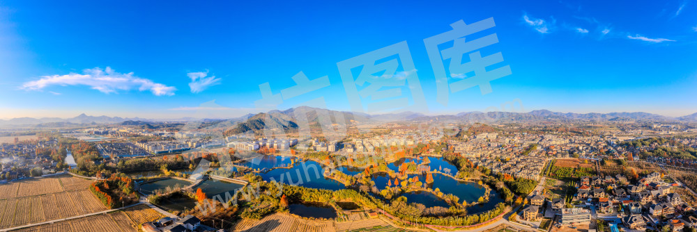 镜潭湖湿地公园秋风貌