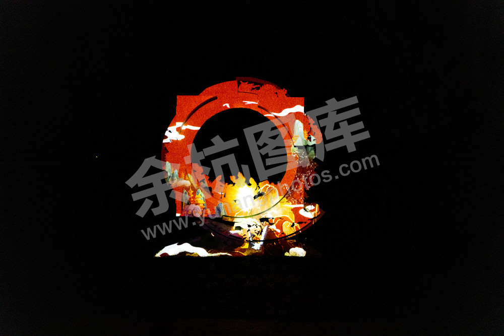 良渚大走廊夜景