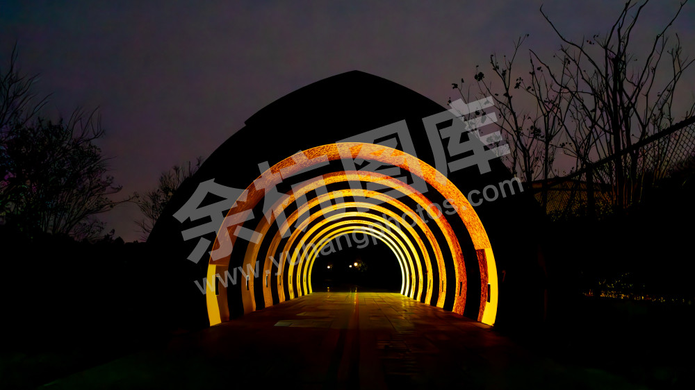 良渚大走廊夜景