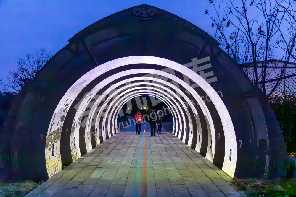 良渚大走廊夜景