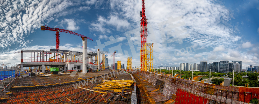 建设中的余杭国际体育中心