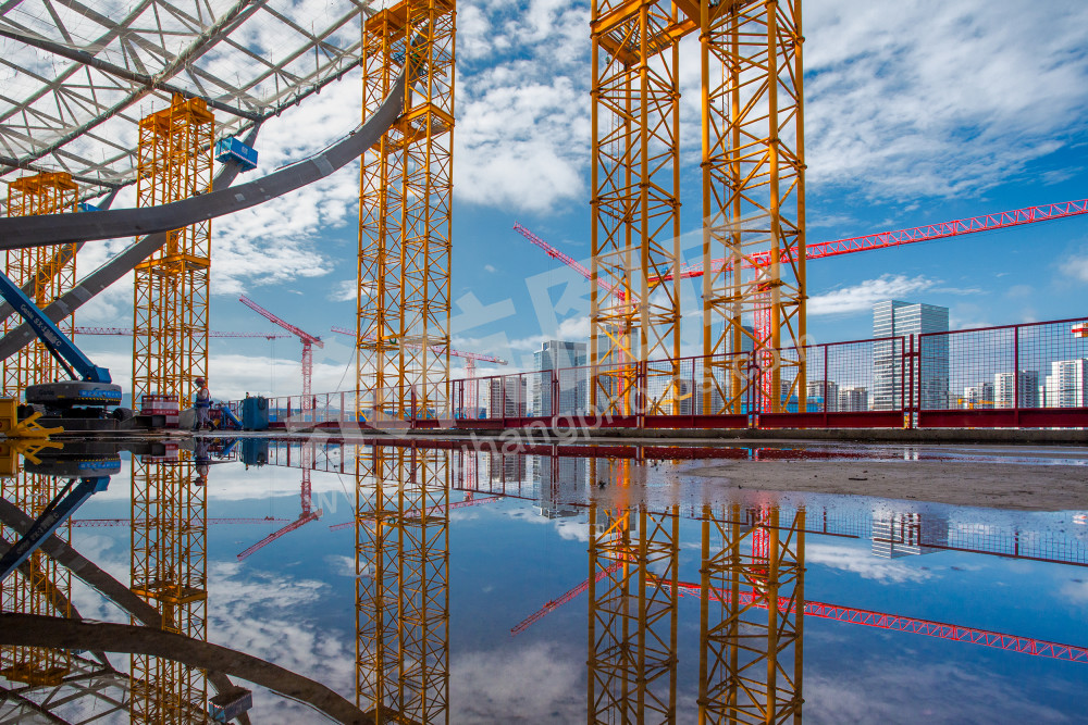 建设中的余杭国际体育中心