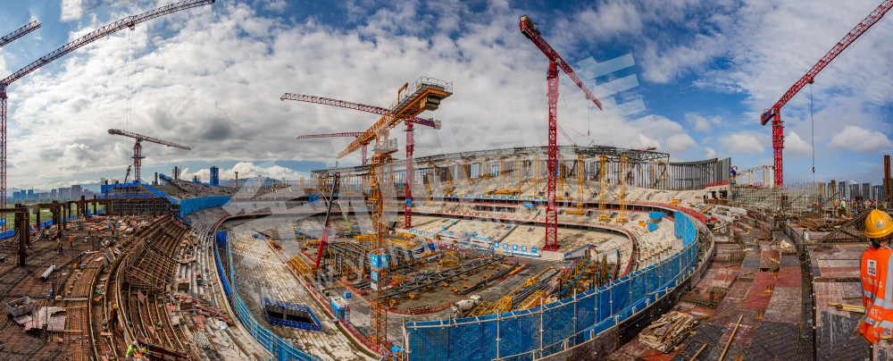 建设中的余杭国际体育中心