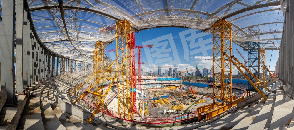 建设中的余杭国际体育中心