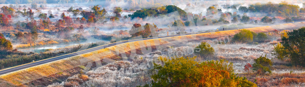 《北湖湿地秋日画卷》