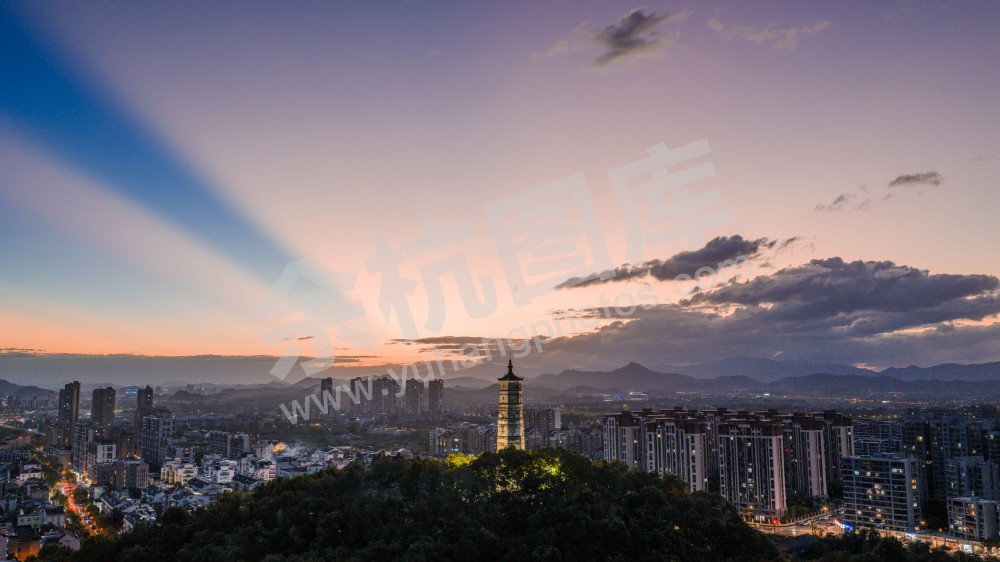 安乐塔夕阳
